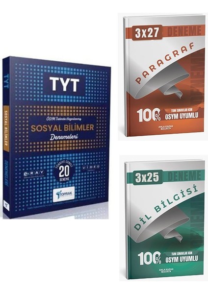 Toprak 2026 Ayt Matematik Deneme+Anla Kazan Paragraf+Dilbilgisi
