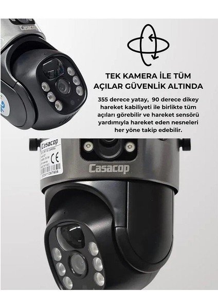 Q8 4g 6mp Solar Kamera 3mp+3mp Dual Lens Güneş Panelli Solar Güvenlik Kamerası fiyatları