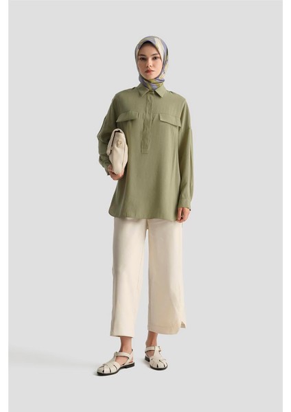 Tunik 25YD9170 Zeytin Yeşili