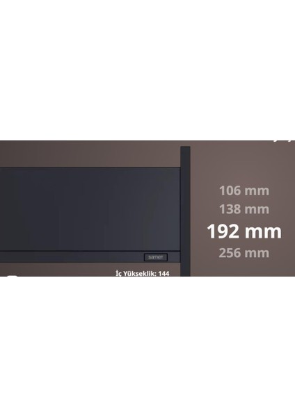 Flowbox 192/18 Frenli Antrasit 500MM modelleri