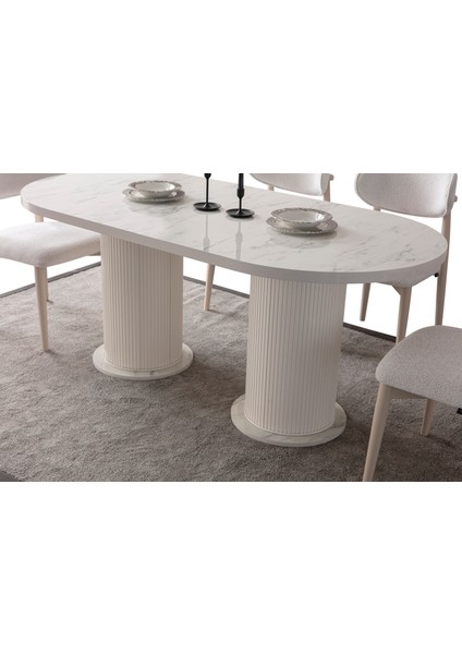 Cipollino Yemek Masası 6 Sandalye Takım modelleri