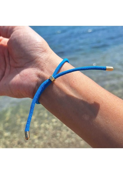 Altın Uçlu Mavi Balık Şans Bilekliği fırsatları