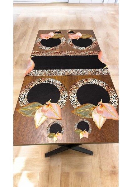 9 Parça Üç Boyutlu Runner ve Amerikan Servisi Bardak Altlığı Seti fiyatları