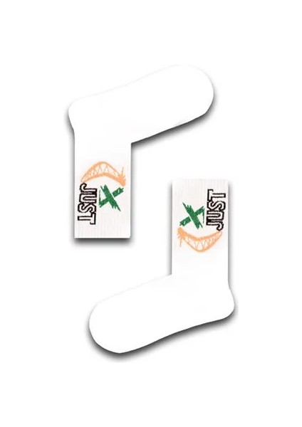 Just Desenli Unisex Atletik Çorap