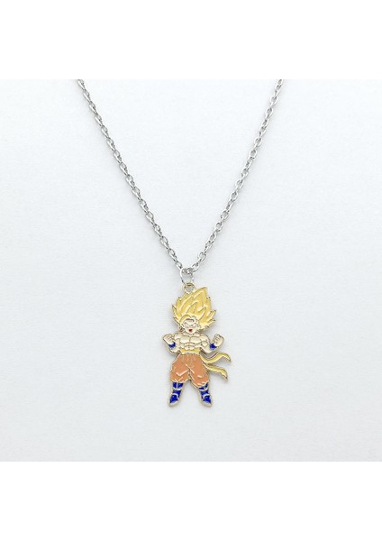 Karikatür Sun Wukong Dragon Ball Anime Çevresel Alaşım Kolye Kolye Takı Yaratıcı Çocuk Kolye Kolye Aksesuarları (Yurt Dışından)