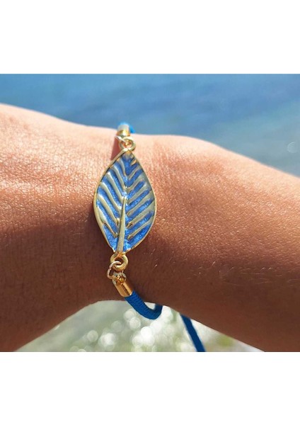 Altın Mavi Yaprak Bileklik fiyatları