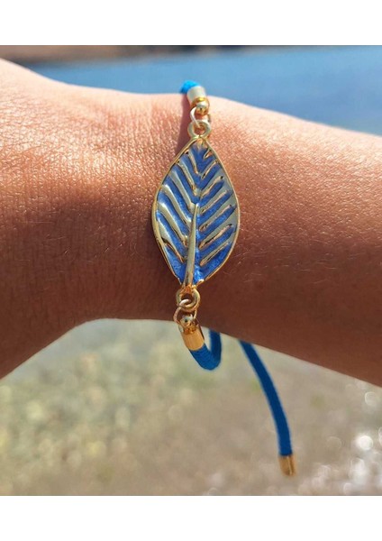 Altın Mavi Yaprak Bileklik indirimleri
