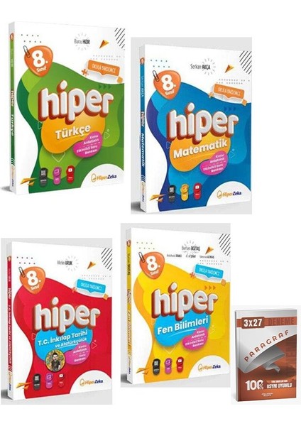 Hiper 2026 8. Sınıf Hiper Tüm Dersler Konu Anlatımlı Soru Bankası Seti+Anla Kazan Paragraf