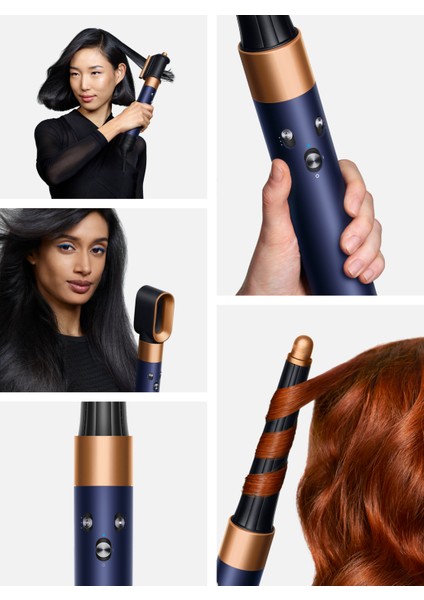 Airwrap I.d.™ Saç Şekillendirme ve Kurutma Seti (Prusya Mavisi/parlak Bakır)