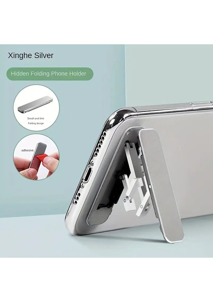 Katlanır Mini Plastik Telefon Tutucu Silikon Katlanabilir Masaüstü Stand 360 Dönen Evrensel Cep Telefon Masası Braket Renk: 3 (Yurt Dışından)