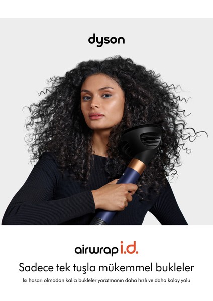Airwrap I.d.™ Saç Şekillendirme ve Kurutma Seti - Kıvırcık+Bukleli (Prusya Mavisi/parlak Bakır) fiyatları