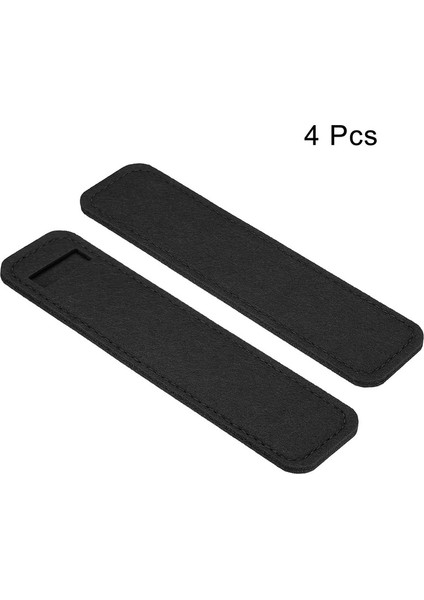 4pcs Mini Keçe Külemi Keçe Kılıfı Exquisit Stylus Kristal Beyaz Kalem Çantası Öğrenciler Için Uygun ve Hediye Ambalaj Rengi Için Iş Kullanımı: Siyah (Yurt Dışından)