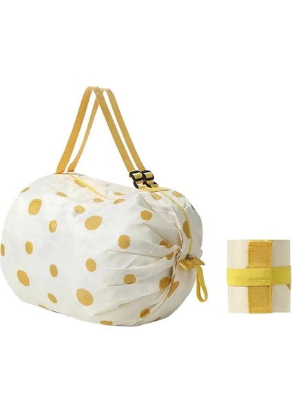 Katlanabilir Alışveriş Çantası Su Geçirmez Seyahat Taşınabilir Depolama Çantası Plaj Çantası Süpermarket Bakkal Alışveriş Çantası Renk: D (Yurt Dışından)