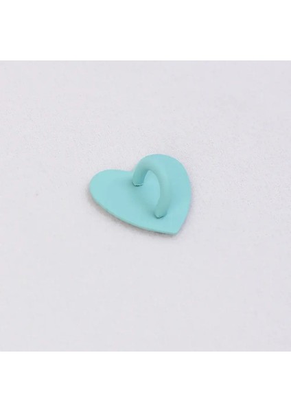 4-1pc Mini Kawaii Yapıştırıcı Metal Kalp Telefon Cazibesi Tutucu Sevimli Cep Telefonu Kasa Parmak Yüzüğü Standı Kanca Tokası Toka Aksesuarları Renk: 1pcs Açık Yeşil (Yurt Dışından)