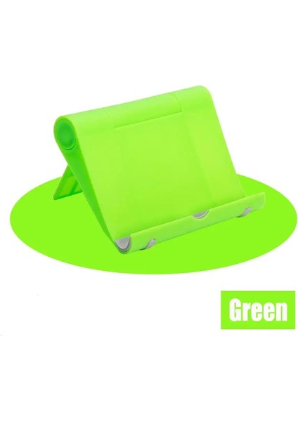 Cadaget Aksesuarları Esnek Katlanabilir Cep Telefonu Tablet Masası Stand Stand Tutucu Akıllı Telefon Braketi Mobilephone Stand Renk: Yeşil (Yurt Dışından)