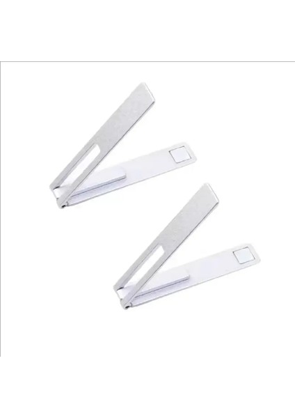 Görünmez Ultra Ince Manyetik Cep Telefon Tutucu Standlar Metal Alaşımlı Cep Telefonu Kickstop Masaüstü Tablet Braket Destek Renk: 2 Pcs Gümüş (Yurt Dışından)