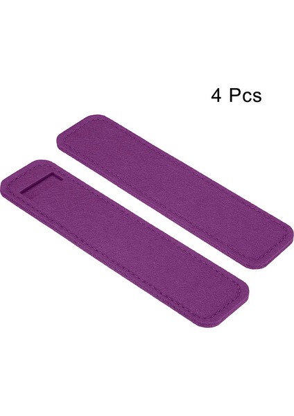 4pcs Mini Keçe Kalemi Kılıf Kılıfı Exquisit Stylus Kristal Beyaz Kalem Çantası Öğrenciler Için Uygun ve Hediye Ambalaj Için Iş Kullanımı (Yurt Dışından)