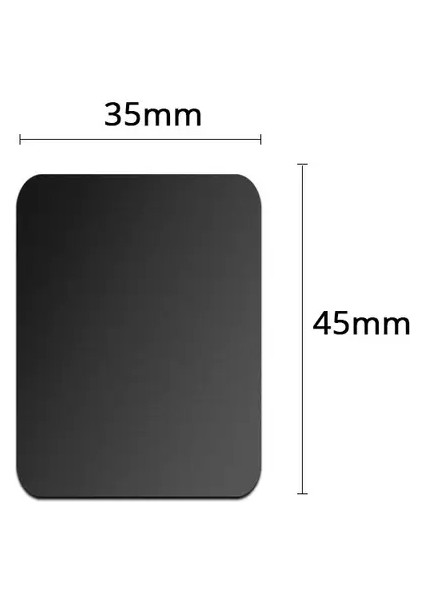 Manyetik Araba Telefon Tutucu Için Metal Plaka Sticker Evrensel Demir Sayfası Sticker Monte Cep Telefon Mıknatıs Stand Iphone Renk: 1 Pcs Siyah 35X45 (Yurt Dışından)