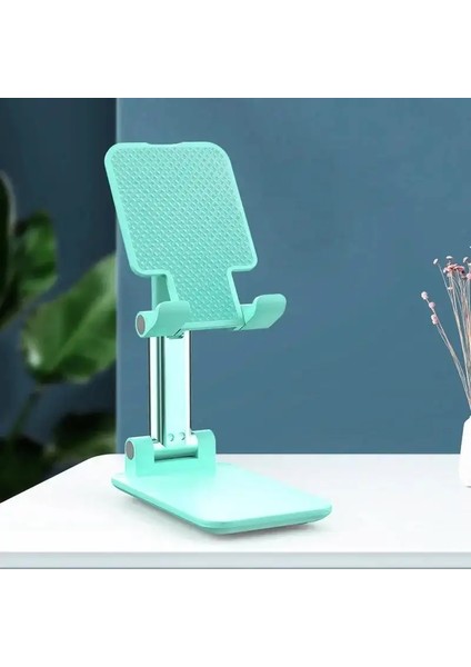 Iphone Samsung Xiaomi Telefon Huawei Için Stand Masaüstü Evrensel Destek Sahibi Katlanabilir ve Yardımcı Çok Functurm Telescopic Renk: Yeşil (Yurt Dışından)