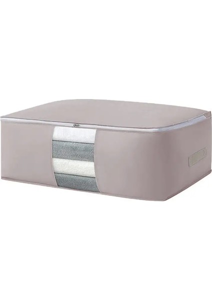 1/3pcs Katlanabilir Depolama Çantası Büyük Kapasiteli Dolap Dolap Organizatörü Yastık Yorgan Battaniyesi Depolama Dokuma Dokunmasız Giysiler Organizatör (Yurt Dışından)