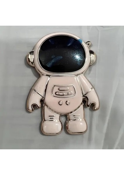6d Elektrokürlü Astronot Katlanır Telefon Stand Tutucu iPhone Samsung Xiaomi Case Cartoon Cep Telefon Sticker Tutucu Braket Renk: Pembe (Yurt Dışından)