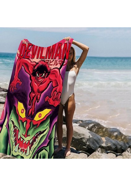 Anime Şeytanman Crybaby Mikrofiber Battaniye Hızlı Kurutma Plaj Havlusu Büyük Boyutlu Baskı Süper Emici Havuzlu Battaniye Renk: Z2/beden: Pamuk 30X30CM (Yurt Dışından)