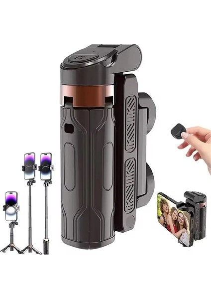 Fgclsy Mobil Selfie Çubuk Sapı, Tripod Fotoğraf Aracı Elden Taşınan Stabilizatör Atış Asistanı Çok Fonksiyonlu Taşınabilir Standcolor: Çanta Yok (Yurt Dışından)