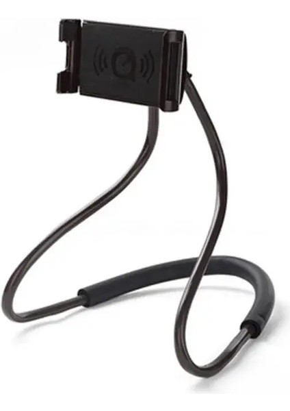 Evrensel Cep Telefonu Tutucu Uzatılabilir Boyun Asma Selfie Stick Rafı Ayarlanabilir 360 ° Serbest Dönen Montaj Tutucu Iphonecolor: Siyah (Yurt Dışından)