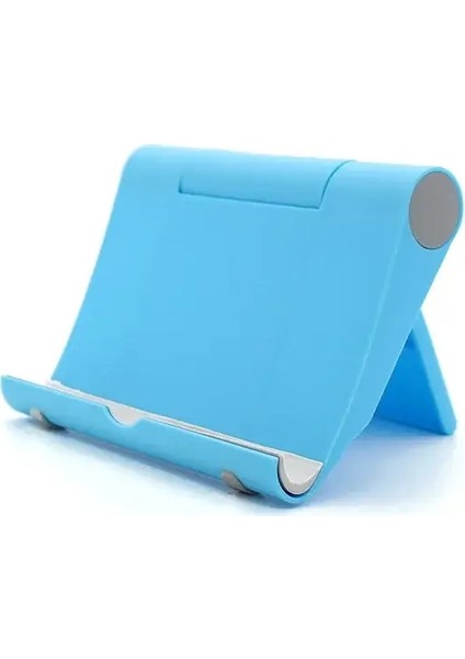 Evrensel Katlanabilir Masa Telefon Tutucu Samsung S20 Plus Ultra Note 10 iPhone 11 Cep Telefonu Tablet Masaüstü Tutucu Renk: C11-BLUE (Yurt Dışından)