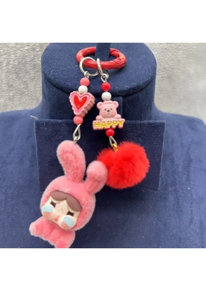 Yeni Crybaby Keychain Üç Boyutlu Bebek Okul Çantası Dekorasyonu Kawaii Karikatür Erkek ve Kadın Telefon Zinciri Çocuk Günü Hediye Rengi: A (Yurt Dışından)