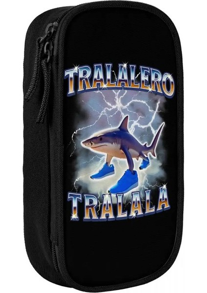 Tralalero Tralala Komik Köpekbalığı Meme Kalem Kılıfı Beyinrot Kalem Kalem Çantaları Öğrenci Büyük Kapasite Okul Malzemeleri Pencilcasescolor: Mavi (Yurt Dışından)