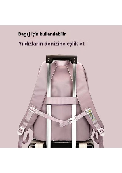 Sırt Çantası Basit Büyük Kapasiteli Seyahat Sırt Çantası Kadın Boş Zaman Ortaokul Öğrencileri Lise Öğrencileri Yeni Okul Çantası (Yurt Dışından) modelleri