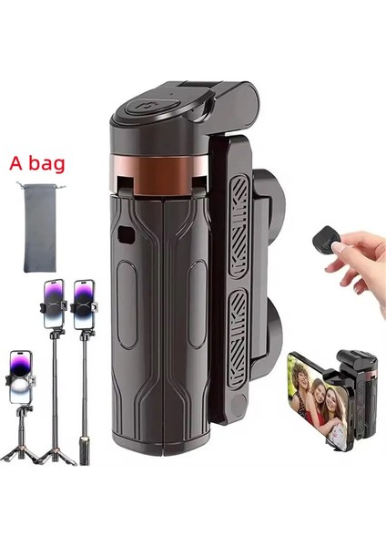 Fgclsy Mobil Selfie Çubuk Sapı, Tripod Fotoğraf Aracı Elden Taşınan Stabilizatör Atış Asistanı Çok Fonksiyonlu Taşınabilir Standcolor: Çanta Yok (Yurt Dışından)