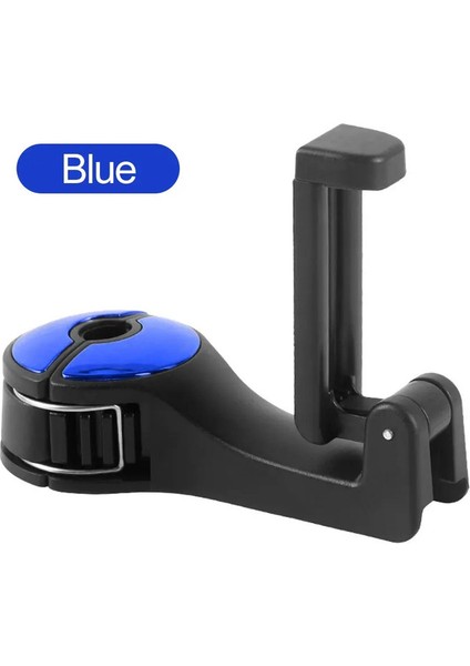 Evrensel Araba Braket Kancası Çok Fonksiyonlu Asılı Depolama Cep Telefonu Tutucu Arka Koltuk Askı Kancası Çanta Çanta Bezi Market Rengi: Mavi (Yurt Dışından)