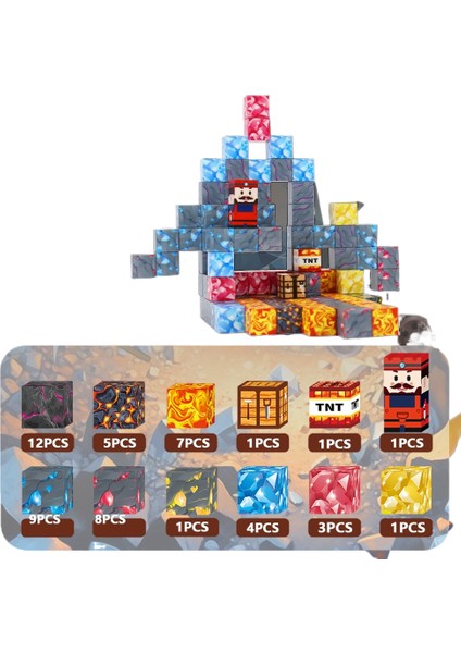 Yapı Taşları Güçlü Manyetik Geometrik Bloklar Güçlü Manyetik Oyuncaklar Puzzle Oyuncaklar 2.0 Manyetik Küp (Yurt Dışından)