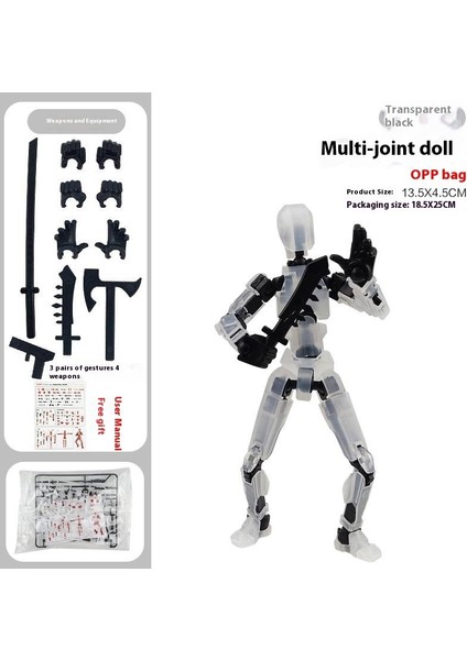 Çok Eklemli Hareketli Bebek Şanslı 13 Eklemli Bebek Yapı Taşları Süsleri Moda Bebek 3D Oyuncaklar (Yurt Dışından)