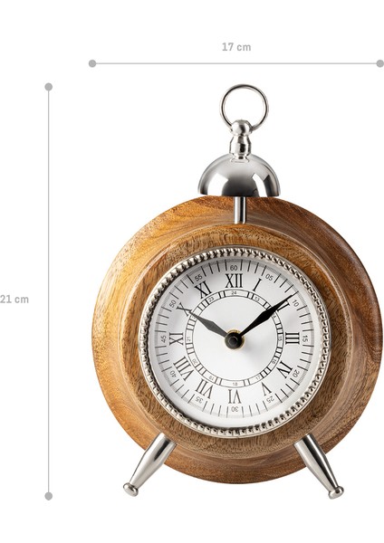 Yuvarlak Ahşap Giselle Saat - S Modern Tasarım ve Yüksek Hassasiyetli Mekanizma indirimleri