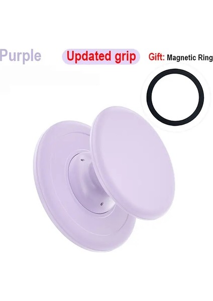 Grippopso Universal Manyetik Telefon Soketi Telefon Tutucu Stand Silikon Kavrama Tok Cep Telefon Aksesuarları Soporte Iphone Renk: Mor (Yurt Dışından)