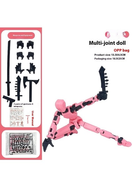 Çok Eklemli Hareketli Bebek Şanslı 13 Eklemli Bebek Yapı Taşları Süsleri Moda Bebek 3D Oyuncaklar (Yurt Dışından)
