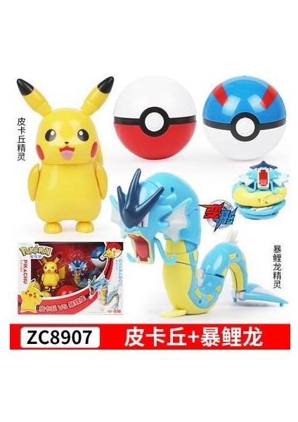 Pokemon Pikachu Pokemon Pokemon Topu Çocuk Dönüşüm Oyuncağı (Yurt Dışından)