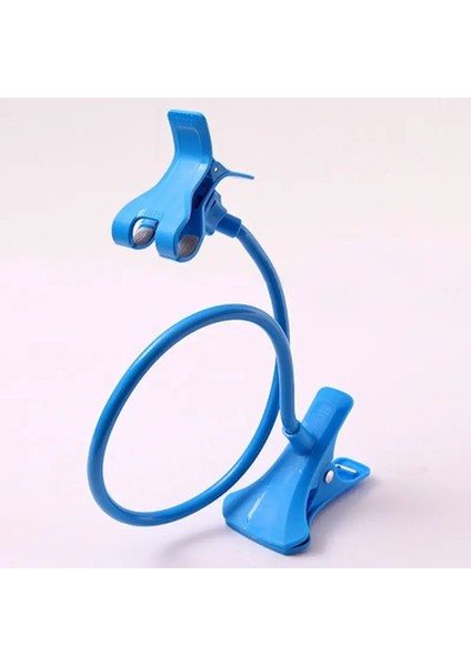Universal Lazy Bracket Cep Telefon Tutucu Gooseeck Stand Stentleri Esnek Yatak Masa Masa Masa Klipsi Smartphone Tutucu Rengi: Mavi (Yurt Dışından)