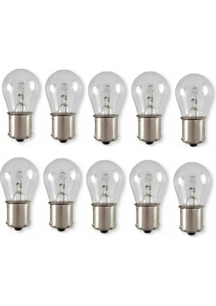 Eco 12V/21W 5W 1016 BAY15D Çift Duy, Şaşı Düz Tırnak, Fren, Stop, Sis Ampulü 10 Adet