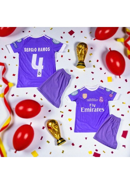 Sergio Ramos Real Madrid Şortluçocukt-Shirthalı Saha Forması