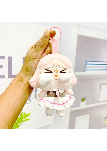 Yeni Crybaby × Uçan Küçük Polis Peluş Peluş Anahtar Kolye Kawaii Karikatür Sevimli Peluş Bebek Sırt Çantası Kolye Oyuncakları Kadın Hediyeler Renk: D (Yurt Dışından)