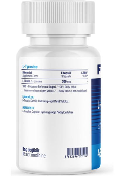 L- TYROSİNE - 45 Kapsül x 2 Adet fiyatları