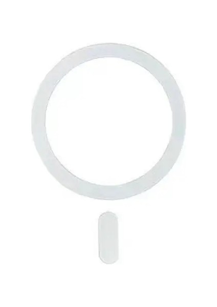 Magsafe Sticker Için Metal Plaka Yüzüğü Manyetik Destek Yüzüğü Evrensel Kablosuz Şarj Cihazı Iphone Için Cep Telefon Sayfası 15PRO Xiaomi Renk: 1 Pc Beyaz (Yurt Dışından)