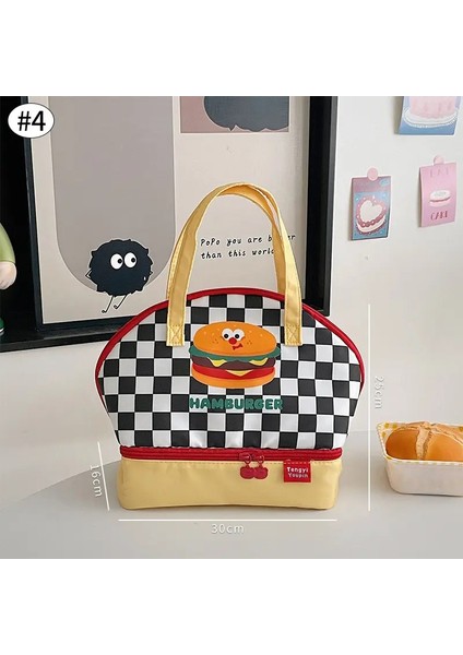 Ofis Çalışanları Için Karikatür Öğle Yemeği Çantası Su Geçirmez Öğrenciler Taşınabilir Öğle Yemeği Çantası Tutuklu Renkli Okul Depolama Çantalarına Geri Dönüş: S4 (Yurt Dışından)