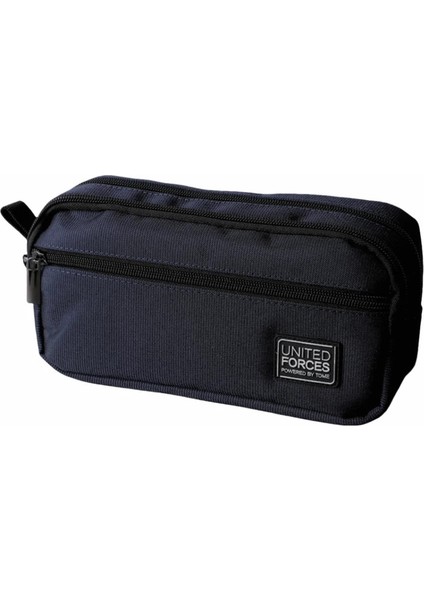 Taşınabilir Üç Katmanlı Büyük Kapasiteli Kalem Torbası Çocuk Tuval Kalem Kasası Okul Ofis Malzemeleri Depolama Çantası Su Geçirmez Kırtasiye Çantası Renk: Mavi (Yurt Dışından)