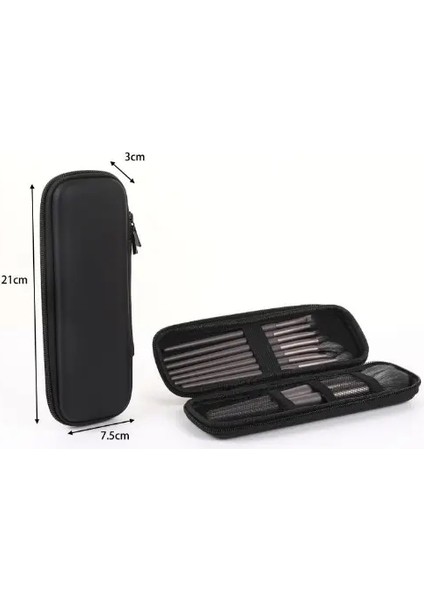 Siyah Eva Sert Kabuk Kalem Kılıfları Stylus Pen Tutucu Koruyucu Koruyucu Taşıma Kutu Depolama Konteyneri Kalem Beyaz Kalem Stil: S (Yurt Dışından)