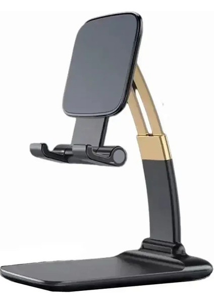 Ipad Için Katlanabilir Metal Masaüstü Cep Telefonu Standı 15 14 13 12 Akıllı Telefon Destek Tablet Masa Cep Telefonu Tutucusu Bracketcolor: Siyah (Yurt Dışından)